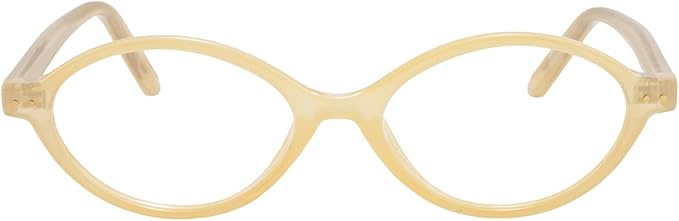 TIJN Olisa Blue Light Blocking Glasses for Women Men,Retro Oval Frame Bluelight Eyeglasses for Gaming/Computer/Screen