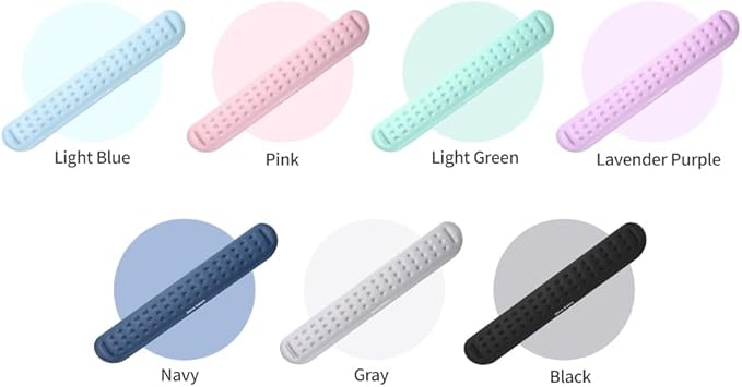 Univo Colors Light Blue Superfine Memory Foam Keyboard Wrist Rest Soft Gel Ergonomic Wrist Support Pad for Computer, Laptop, Office, Gaming, Typing