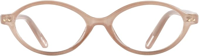 TIJN Olisa Blue Light Blocking Glasses for Women Men,Retro Oval Frame Bluelight Eyeglasses for Gaming/Computer/Screen