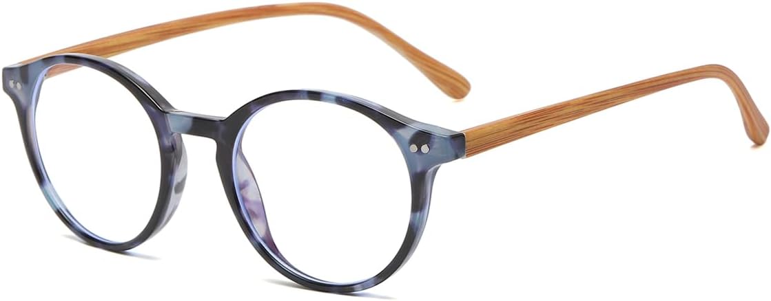 Gleyemor Blue Light Glasses for Men Women, Vintage Round Frame Computer Eyeglasses