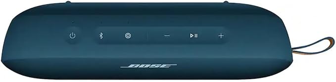 Bose NEW SoundLink Flex Portable Bluetooth Speaker (2nd Gen), Outdoor Speaker with Hi-Fi Audio, Up to 12 Hours Battery, Waterproof and Dustproof, + Slinger Hard Travel Case & USB Plug (Twilight Blue)