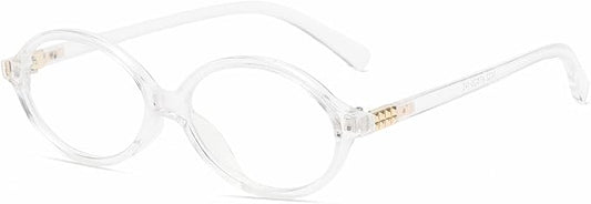 Breaksun Fashion Oval Glasses for Women Men Retro Round Tortoise Frame Blue Light Glasses Nerd Eyeglasses