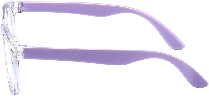 FANNYGO 1 Pack kids Blue Light Blocking Glasses For Girls And Boys Computer Blue Light Blocking Glasses For Age 3-11 (Light purple)