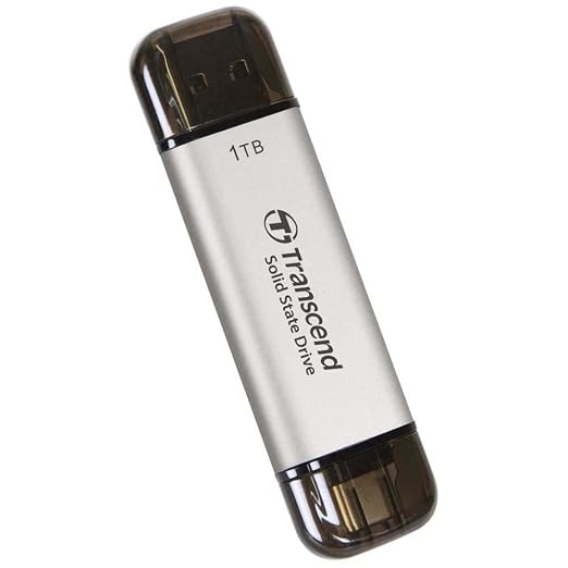Transcend ESD310 1TB External SSD, Up to 1,050MB/s, Dual USB Drive for iPhone17,16,15, iPad&Mac/Pixel10/Tesla/Steam Deck/ROG Ally/MSI Claw/Android/PS5, 2-in-1 TypeC &A, USB3.2Gen2 Portable SSD-Silver - Image 7