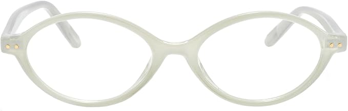 TIJN Olisa Blue Light Blocking Glasses for Women Men,Retro Oval Frame Bluelight Eyeglasses for Gaming/Computer/Screen