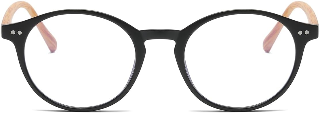 Gleyemor Blue Light Glasses for Men Women, Vintage Round Frame Computer Eyeglasses