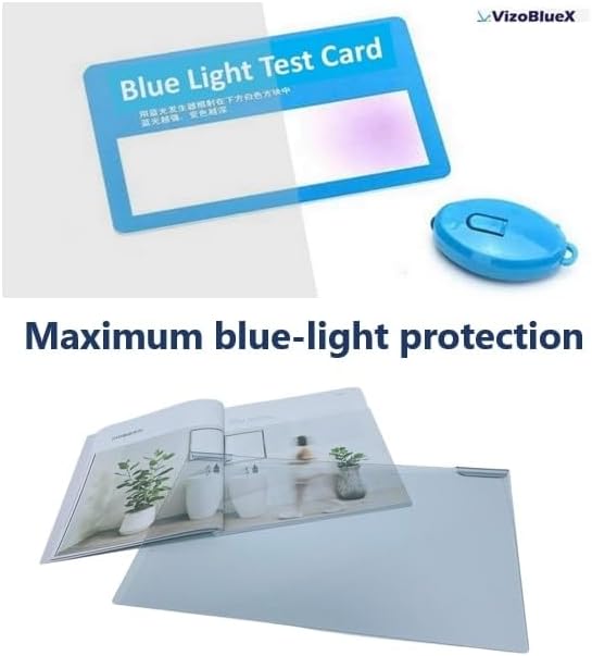 VizoBlueX - 16 inch Diagonal Blue Light Blocking Screen Protector Filter. Panel LED PC Laptop Anti-UV Eye Protection Panel Cover - Widescreen Laptop Frame Hanging Type (W 14" X H 9.2")