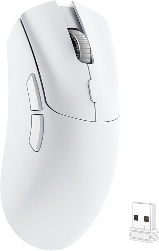 Gaming Mouse, Wireless Mouse Gaming for Laptop with 5 Adjustable DPI, Lightweight, Bluetooth, 6 Programmed Buttons, Ergonomic Optical Computer Gamer Mice for Windows PC Mac Laptop