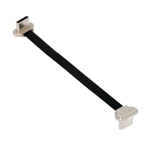 chenyang USB C Short Flat Cable USB 2.0 Type C Dual 90 Degree Angled PD 65W Fast Charge Data Extension 75MM Cable