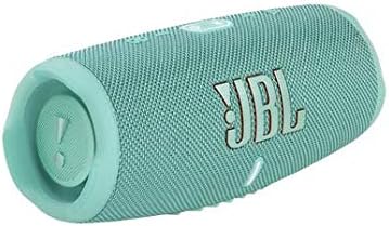 JBL Charge 5 Waterproof Portable Speaker with Built in Powerbank and gSport Carbon Fiber Case (Teal)