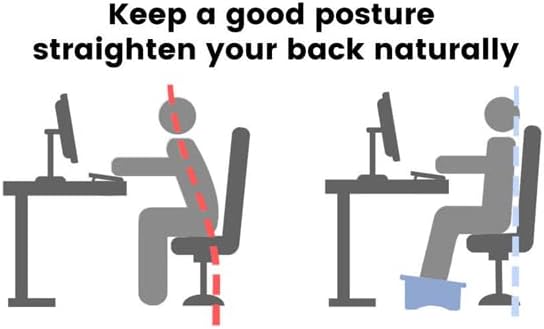 CONSDAN Foot Rest, Ergonomic Footrest for Under Desk at Work, Nursing Foot Stool, Natural Solid Wood Non-Slip Slanted Top Foot Stool for Office/Standing Desk (Black Color)