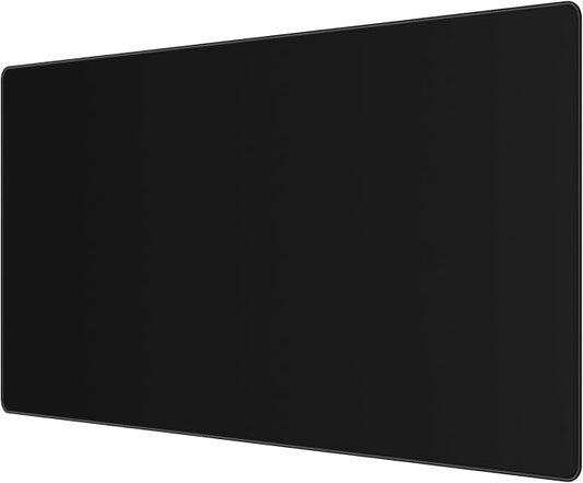 Gaming Mouse Pad Large XXL (35.4×15.75×0.12in) Thick Extended Mouse Mat Non-Slip Spill-Resistant Desk Pad with Special-Textured Surface, Anti-Fray Stitched Edges for Keyboard, PC - Black