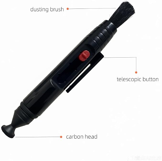 2pcs Lens Cleaning Pen with Carbon Cleaning Head and Brush for DSLR Digital Camera and Drone, Telescope, Magnifying Glass, Mobile Phone Screen, etc. - Image 5