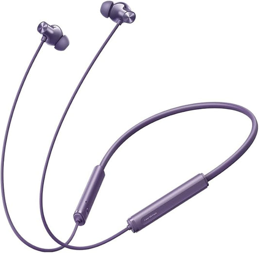 realme Buds Wireless 5 ANC in Ear Bluetooth Headphones, 50dB ANC, 13.6mm Dynamic Bass Driver, 360° Spatial Audio, 45ms Low Latency, Upto 38hrs Playback, IP55 Rating, Dual Device Connection - (Purple)