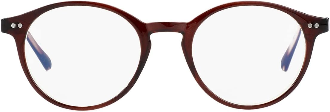 Gleyemor Blue Light Glasses for Men Women, Vintage Round Frame Computer Eyeglasses