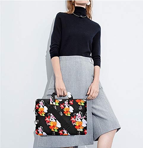 Hseok Laptop Shoulder Bag 13 13.3 14 Inch Case Compatible with MacBook Pro/Neo 14" M5/M4/M3/M2/M1,Mac Air/pro/Neo 13" and Most 13 13.3 14 Notebooks,Spill-Resistant Briefcase,Morning Glory