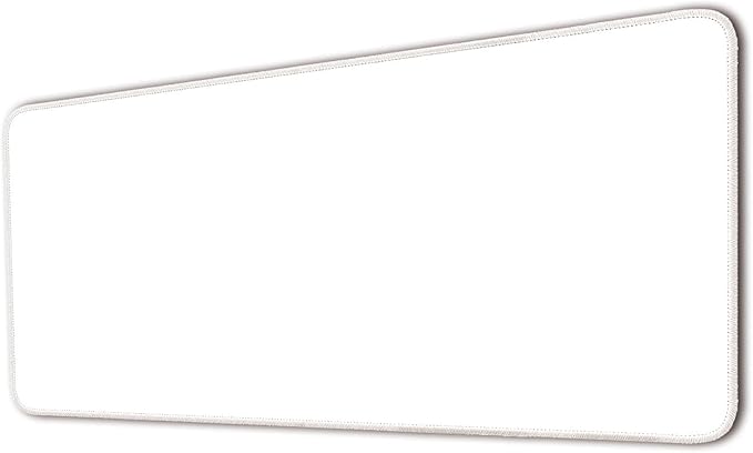 Large Mouse Pad, Non-Slip Desk Blotter, Office Desk Mat, Desk Pad Protector, Laptop Desk Pad, Desk Writing Pad for Office and Home, White, 24x12 inch