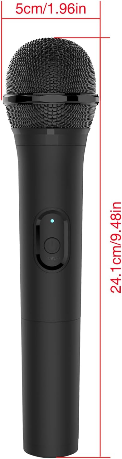 USB Wireless Microphones UHF Metal Handheld Dynamic Mic with USB Receiver for PC Computer, Laptop,Gaming, Singing Practice, Compatible with Xbox Series X/S, PS5, Switch OLED, NS Switch, Wii