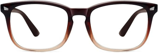 MEETSUN Blue Light Blocking Glasses Women Men, Anti Eye Strain Headache (Sleep Better),Computer Glasses UV400 Lens (Brown)