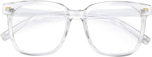 PANNER Oversized Square Blue Light Blocking Glasses for Women Men Anti Glare Reduce Eyestrain Computer Glasses