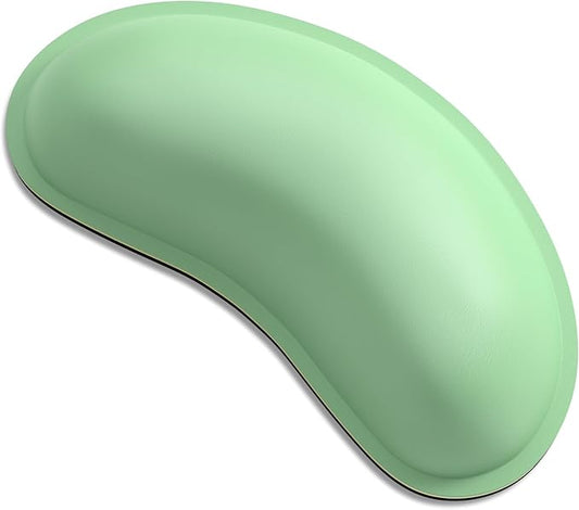 Dapesuom Mouse Wrist Rest, Ergonomic Memory Foam Mouse Wrist for Computer Desk Mats Support, PU Leather Hand Rest Pad Cushion for Gaming, Laptop, Men, Women, Pain Relief & Easy Typing, Mint Green