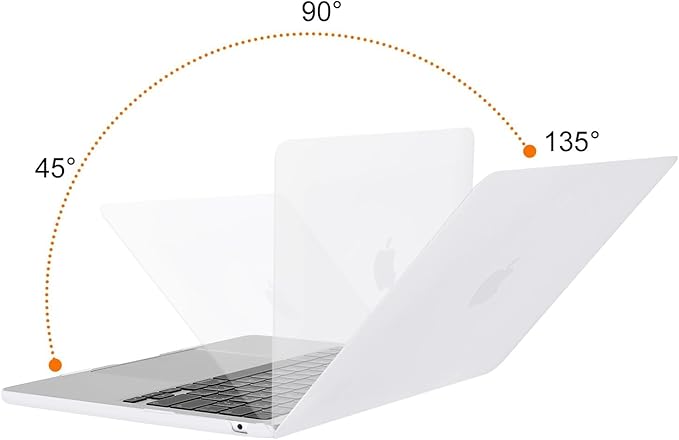 MOSISO Compatible with MacBook Air 13 inch Case M5 2026 M4 2025 M3 M2 2024-2022 A3449 A3240 A3113 A2681,Hard Shell&Keyboard Cover&Screen Film&Pouch for MacBook Air 13.6 inch Case, White