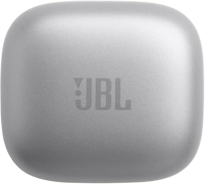 JBL Live Free 2 - True Wireless Noise Cancelling Earbuds, Up to 35hrs of Playtime, 6 mics for Perfect Calls with Zero Noise, IPX5 Waterproof, Oval Tubes for Better Comfort, Isolation, & bass (Silver)