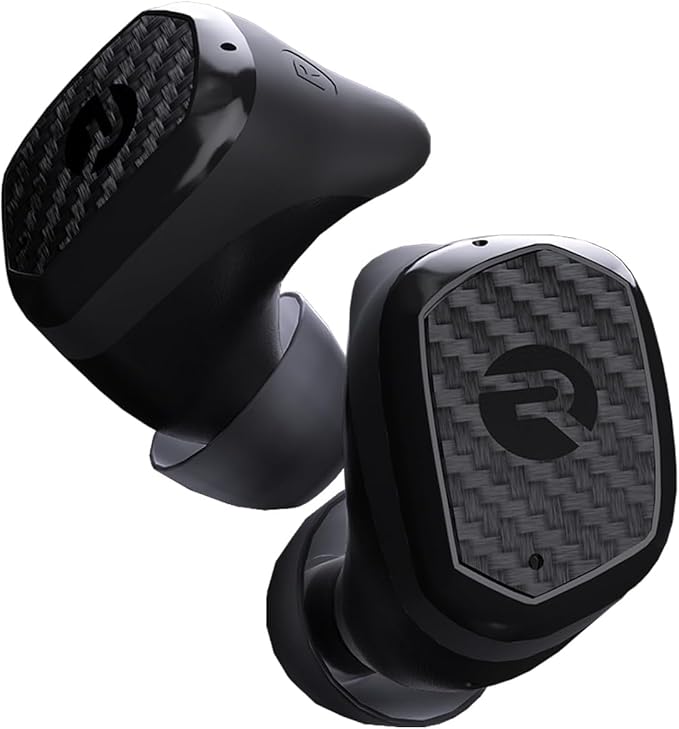 Raycon Impact Earbuds Military-Grade Impact Resistant, IP67 Bluetooth Earbuds with Stereo Sound, 90 Hours of Battery Life, Active Noise Cancellation (Black) (Pack of 2)
