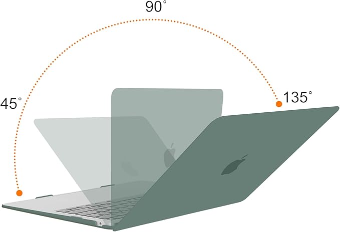 MOSISO Compatible with MacBook Air 13 inch Case M1 Chip 2021-2018 Release A2337 A2179 A1932, Plastic Hard Shell&Keyboard Cover&Screen Film&Storage Bag for MacBook Air 13.3 inch Case, Midnight Green