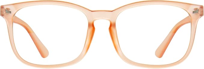 MAXJULI Blue Light Blocking Glasses,Computer Reading/Gaming/TV/Phones Glasses for Women Men(Matte Light Brown)