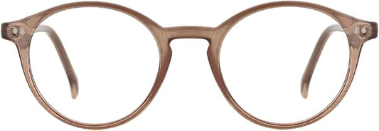 TIJN Blue Light Blocking Glasses Men Women Vintage Thick Round Rim Frame Eyeglasses