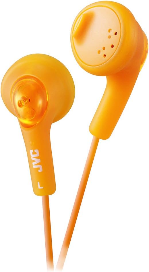 JVC HAF160D Gumy Ear Bud Headphone Orange
