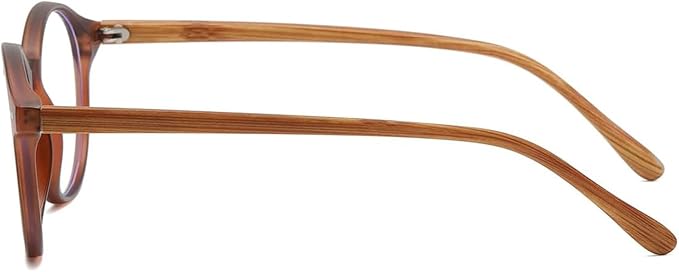 HJSTES Vintage Blue Light Glasses for Women Men Round Bluelight Blocking Glasses Thick TR90 Frame Eyeglasses