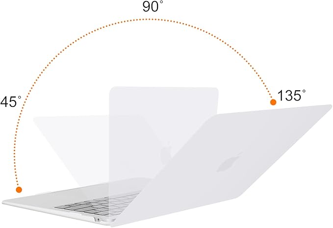 MOSISO Compatible with MacBook Air 13 inch Case M1 Chip 2021-2018 Release A2337 A2179 A1932, Plastic Hard Shell&Keyboard Cover&Screen Film&Storage Bag for MacBook Air 13.3 inch Case, White