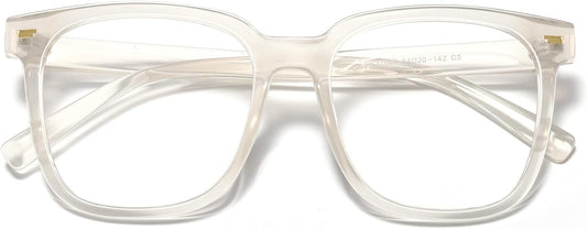 PANNER Oversized Square Blue Light Blocking Glasses for Women Men Anti Glare Reduce Eyestrain Computer Glasses