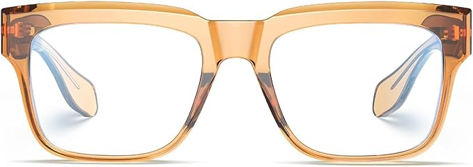 VISOONE TR90 Square Blue Light Blocking Glasses Fashion Computer Eyewear for Women and Men RANDI