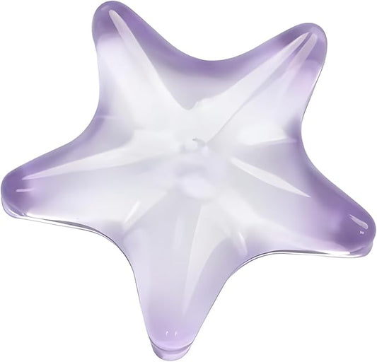 Gel Wrist Rest for Keyboard and Mouse Transparent Purple Sea Star Elbow Pad Cushion Ergonomic Cute Clear Cool Mouse Wrist Pad Silicone Non-Slip Support for Computer Gaming Hand Pillow Ocean Beach