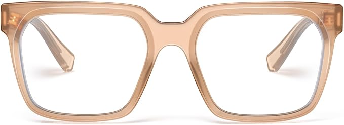 VISOONE Rectangle TR90 Blue Light Blocking Glasses Computer Eyewear with Preppy Look for Women and Men Cougar