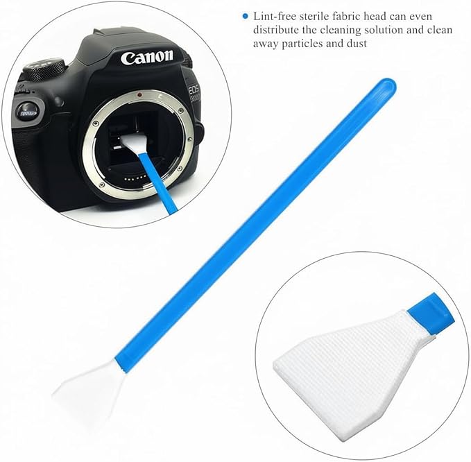 Dry APS-C Sensor Cleaning Swabs (CCD/CMOS), 20pcs 16mm DSLR or SLR Mirrorless Digital Camera Cleaning kit (No senrsor Cleaning Solution) - Image 7
