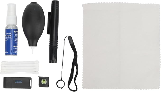 9 in 1 Camera Cleaning Kit, Dust Blower with Cleaning Cloth for Lens and LCD Screen - Comprehensive Care, Gentle Dust Removal, Ideal for Cameras and Electronics by QWUUYEC