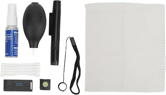 9 in 1 Camera Cleaning Kit, Dust Blower with Cleaning Cloth for Lens and LCD Screen - Comprehensive Care, Gentle Dust Removal, Ideal for Cameras and Electronics by QWUUYEC