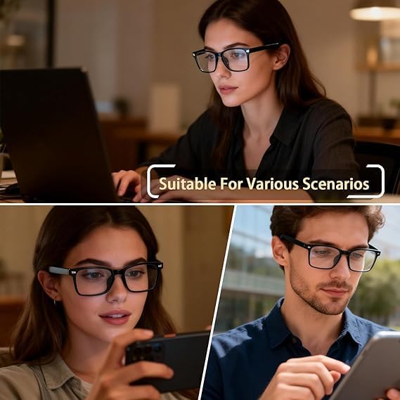 BIRDDIE Blue Light Blocking Glasses for Women & Men, UV400 Anti-Glare Computer Glasses for Gaming,Reading & Eye Strain Relief
