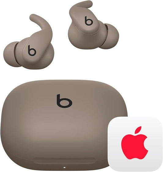 Beats - Powerbeats Fit - Wireless Noise-Cancelling Workout Earbuds with Ultimate Secure Fit with AppleCare+ (2 Years) - Gravel Gray