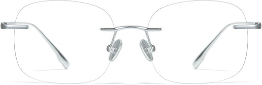 Cyxus Titanium 9.5g Blue Light Glasses for Men Frameless Rimless Glasses UV protection Eyeglasses