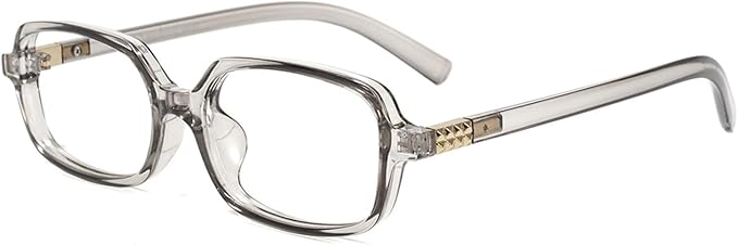 Slocyclub Square Blue Light Blocking Glasses for Women Men Vintage Rectangular Frame Eyeglasses Retro Small Square Glasses