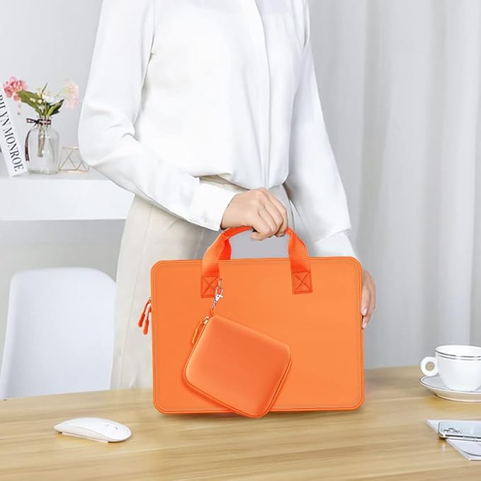 Hseok Laptop Sleeve 14 inch Case with Small Case, Compatible with MacBook Neo 14, MacBook Pro 14 M5/M4/M3/M2/M1, XPS 14 and Most 14 inch Notebooks, Neoprene Computer Handbag,O01G01