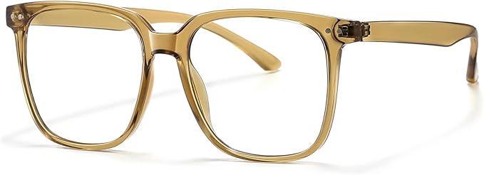Oversized Square Blue Light Blocking Glasses for Women and Men - Gaming & Computer Anti-Fatigue