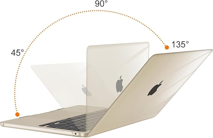 MOSISO Compatible with MacBook Air 13 inch Case M5 2026 M4 2025 M3 M2 2024-2022 A3449 A3240 A3113 A2681, Hard Shell&Keyboard Cover&Screen Film&Type C for MacBook Air 13.6 inch Case, Crystal Starlight