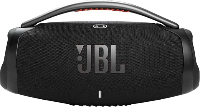 JBL Boombox 3 Waterproof Portable Bluetooth Speaker Bundle with gSport Case and Accessory Pouch (Black)