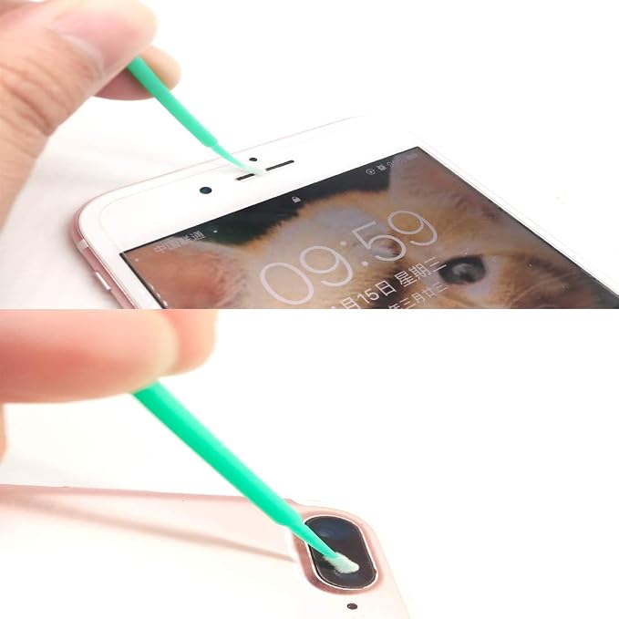 100 Pack Phone Charge Port Cleaning Tool kit,Bendable Mini Soft Round Brushes Cleaner Compatible with iPhone 11 Pro Speaker Tablet Camera Laptop Computer Smartphone - Image 6